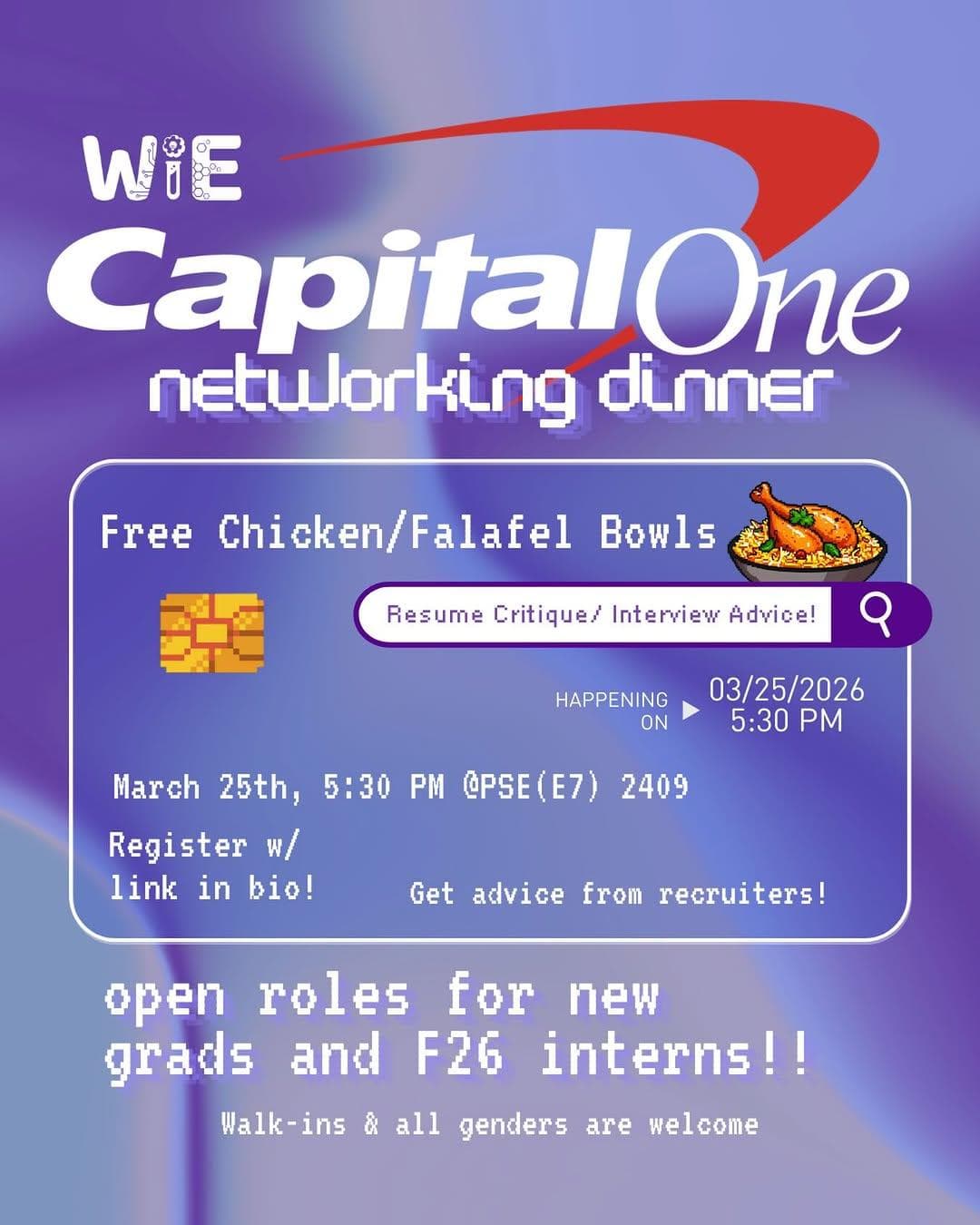 WiE x Capital One Networking Dinner
