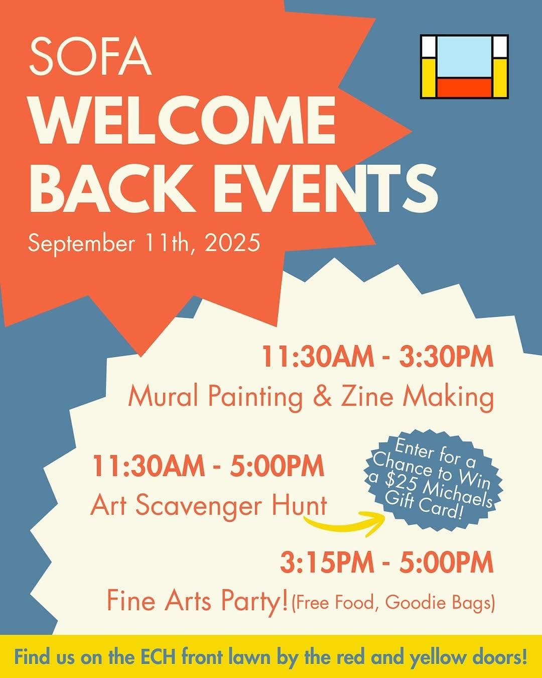 Fine Arts Welcome Week Event