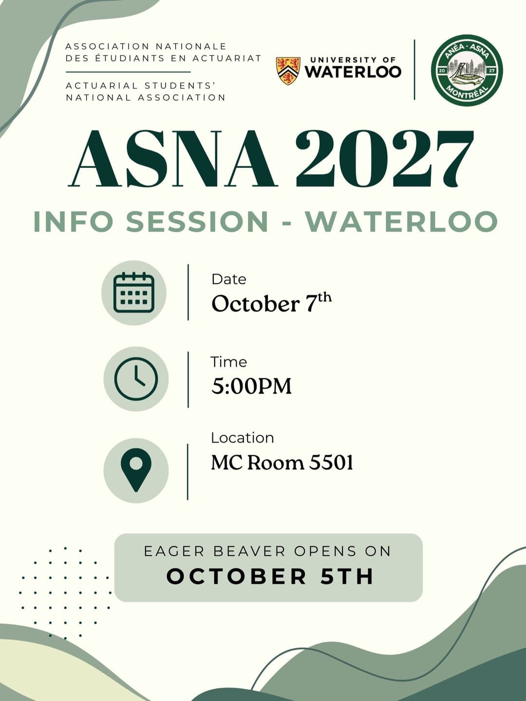 ASNA 2027 Waterloo Info Session