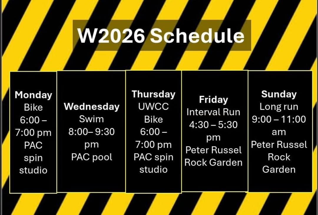 Triathlon Club Weekly Events