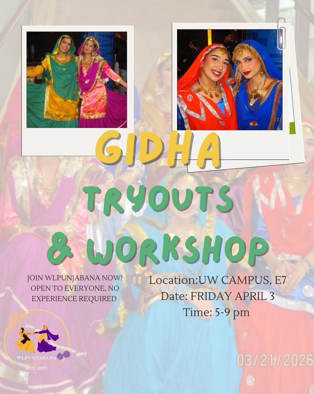 Gidha Tryouts & Workshop