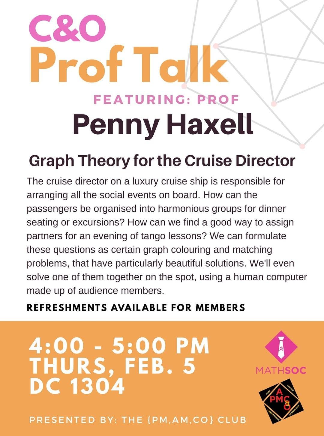C&O Prof Talk With Professor Penny Haxell
