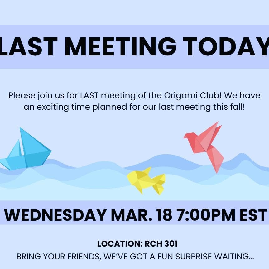 Origami Club Meeting