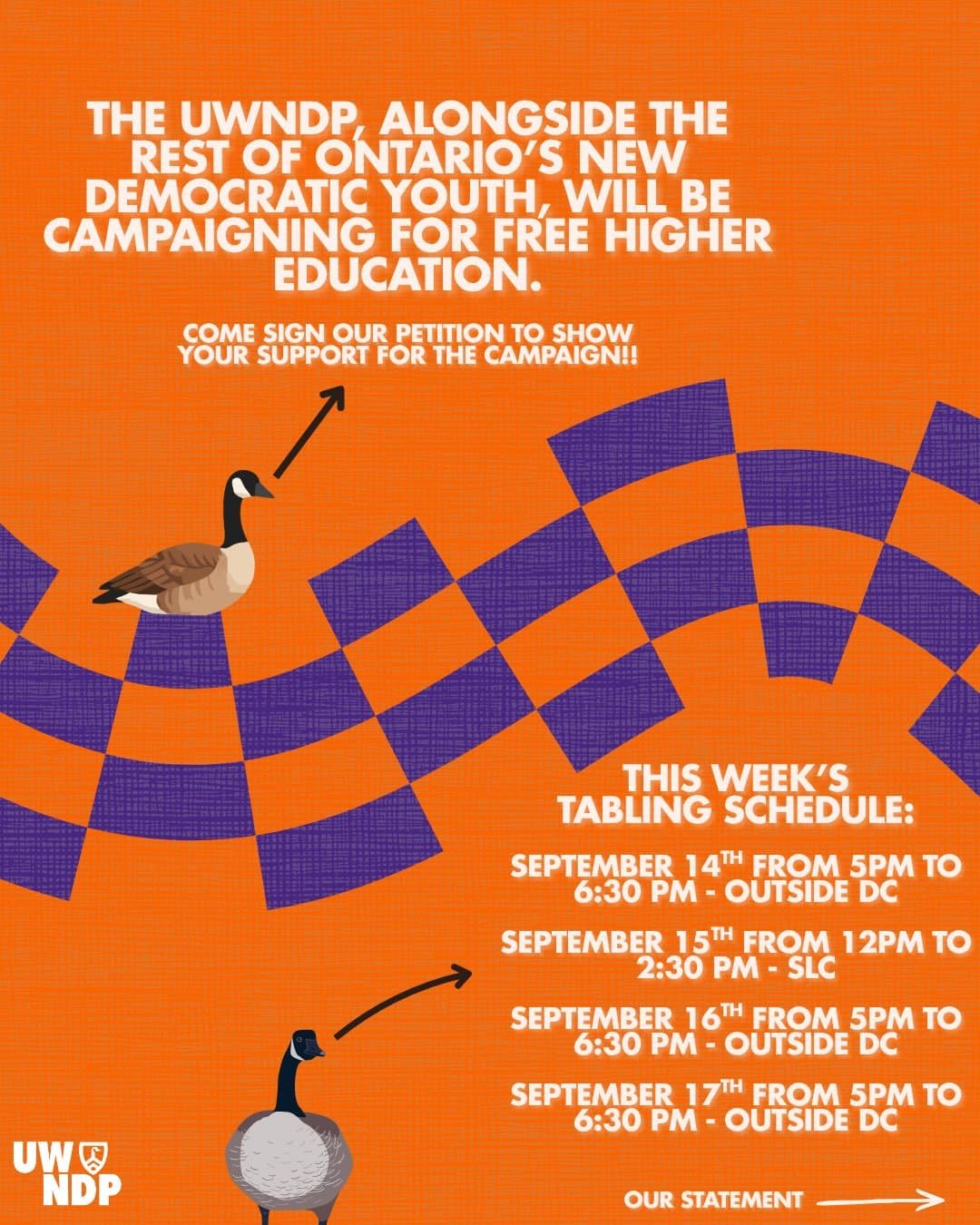 Tabling for Free Tuition