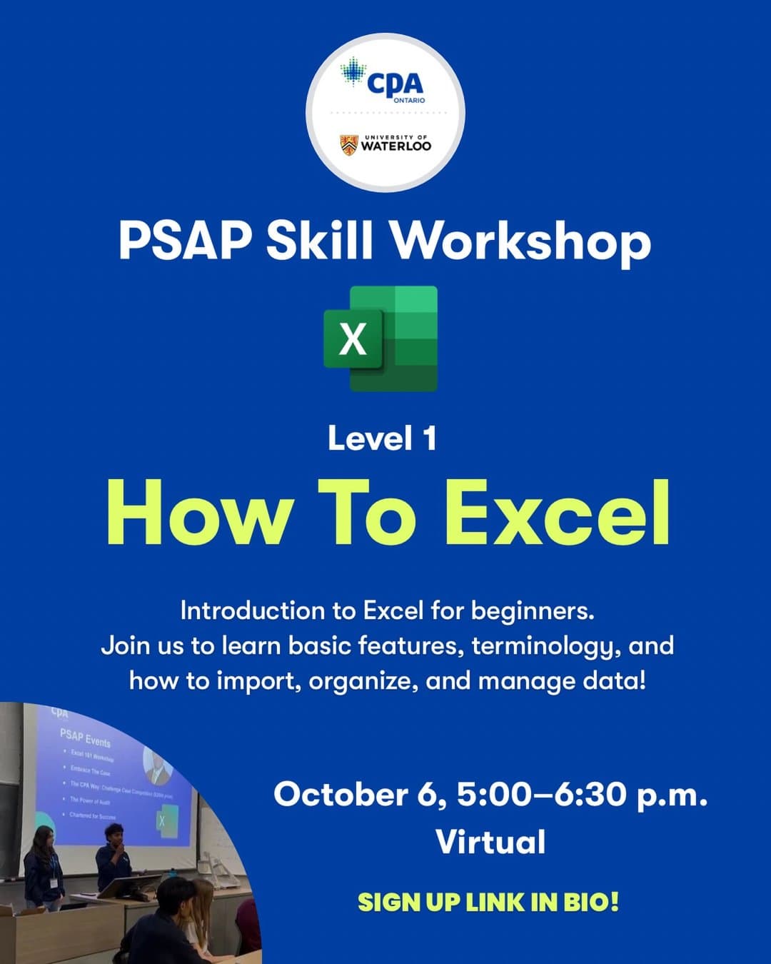 PSAP Skill Workshop: Level 1, How To Excel