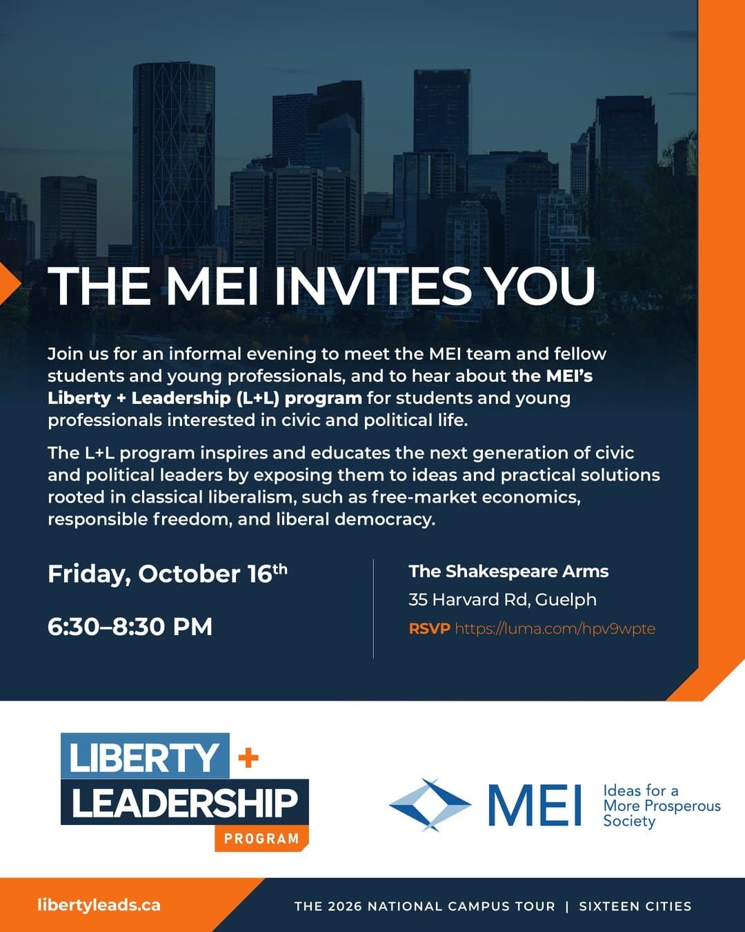 Liberty + Leadership Info Night