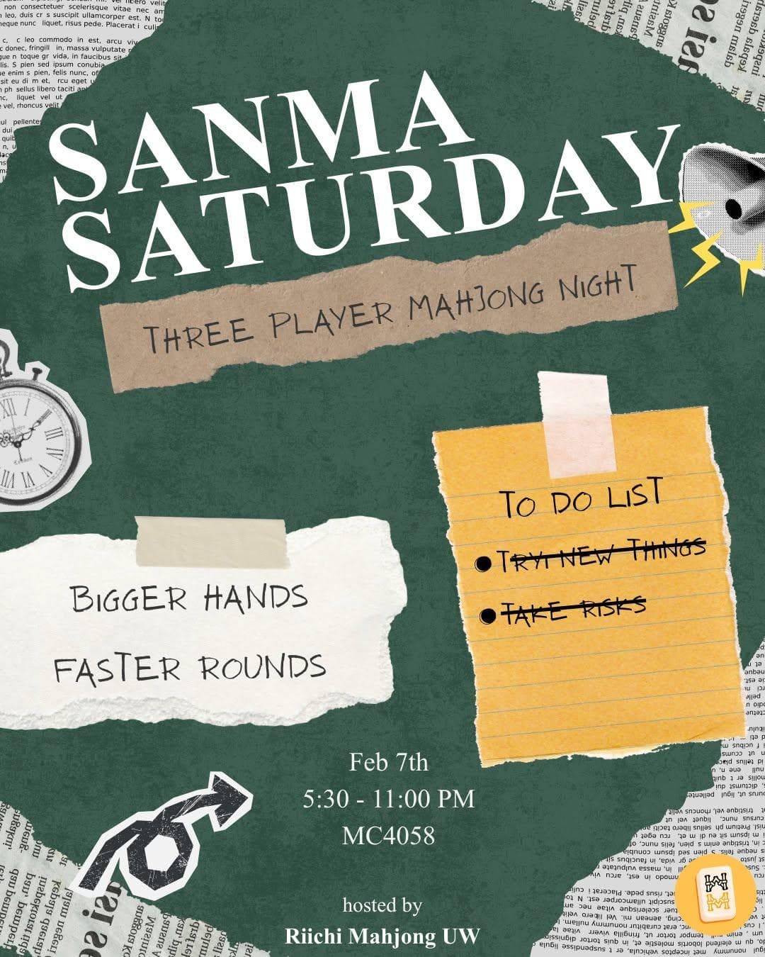 Sanma Saturday: Three Player Mahjong Night