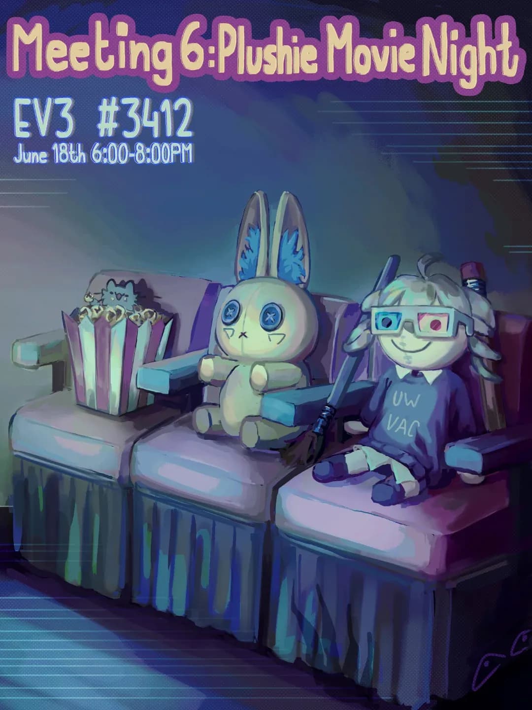 Plushie Movie Night