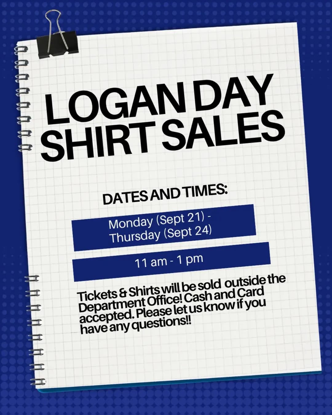 Logan Day Shirt Sales
