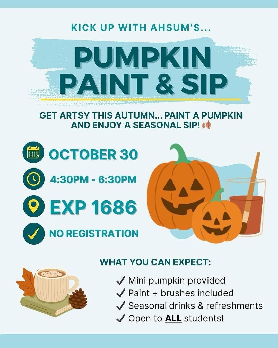 Pumpkin Paint & Sip