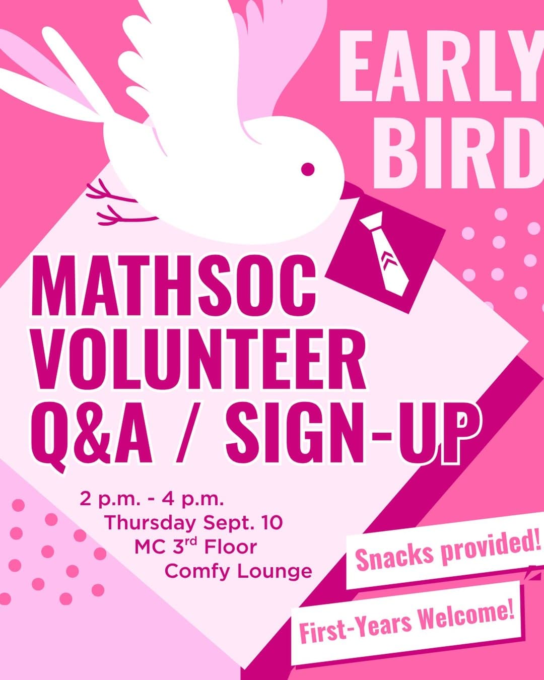 Fall 2026 MathSoc Early Bird Volunteer Sign-Up