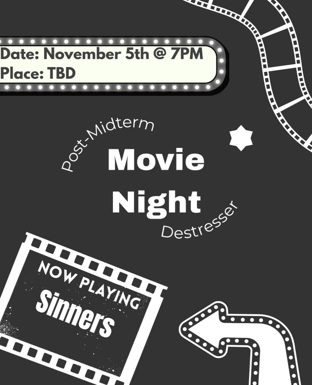 Post-Midterm Movie Night Destresser