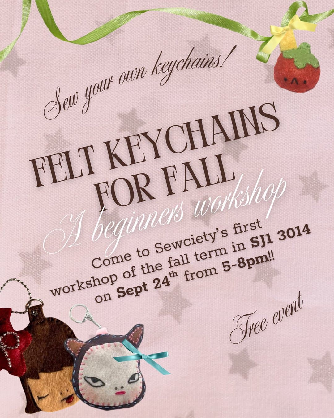 Felt Keychains For Fall