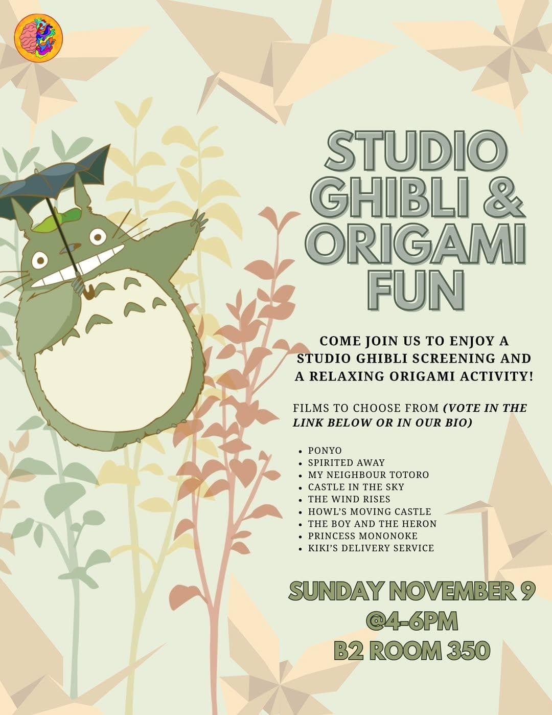 Studio Ghibli & Origami Fun