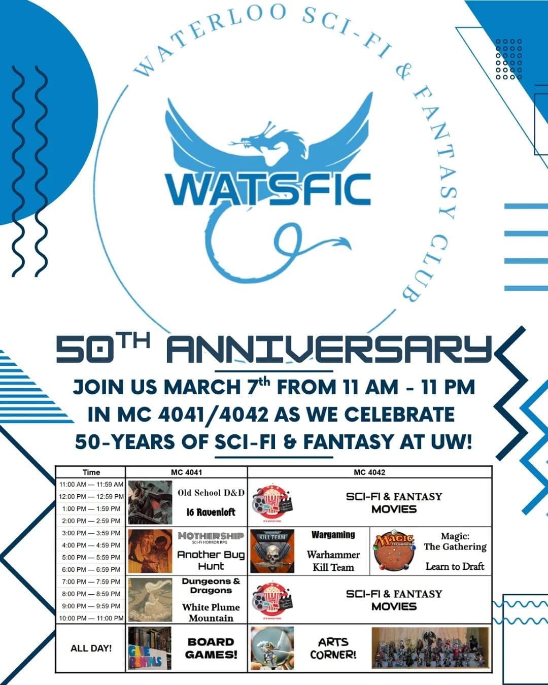 WatSFiC 50th Anniversary