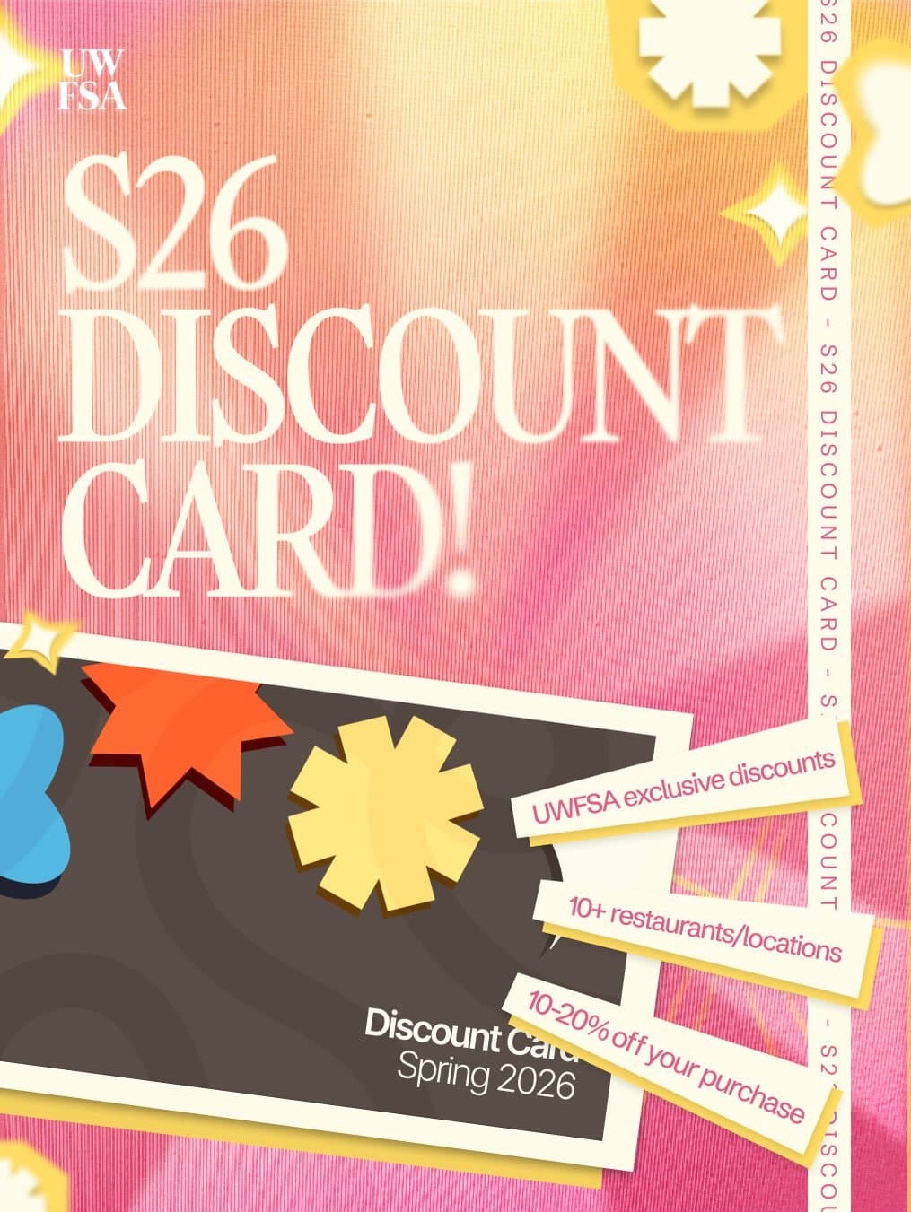 UWFSA S26 Discount Card Pickup
