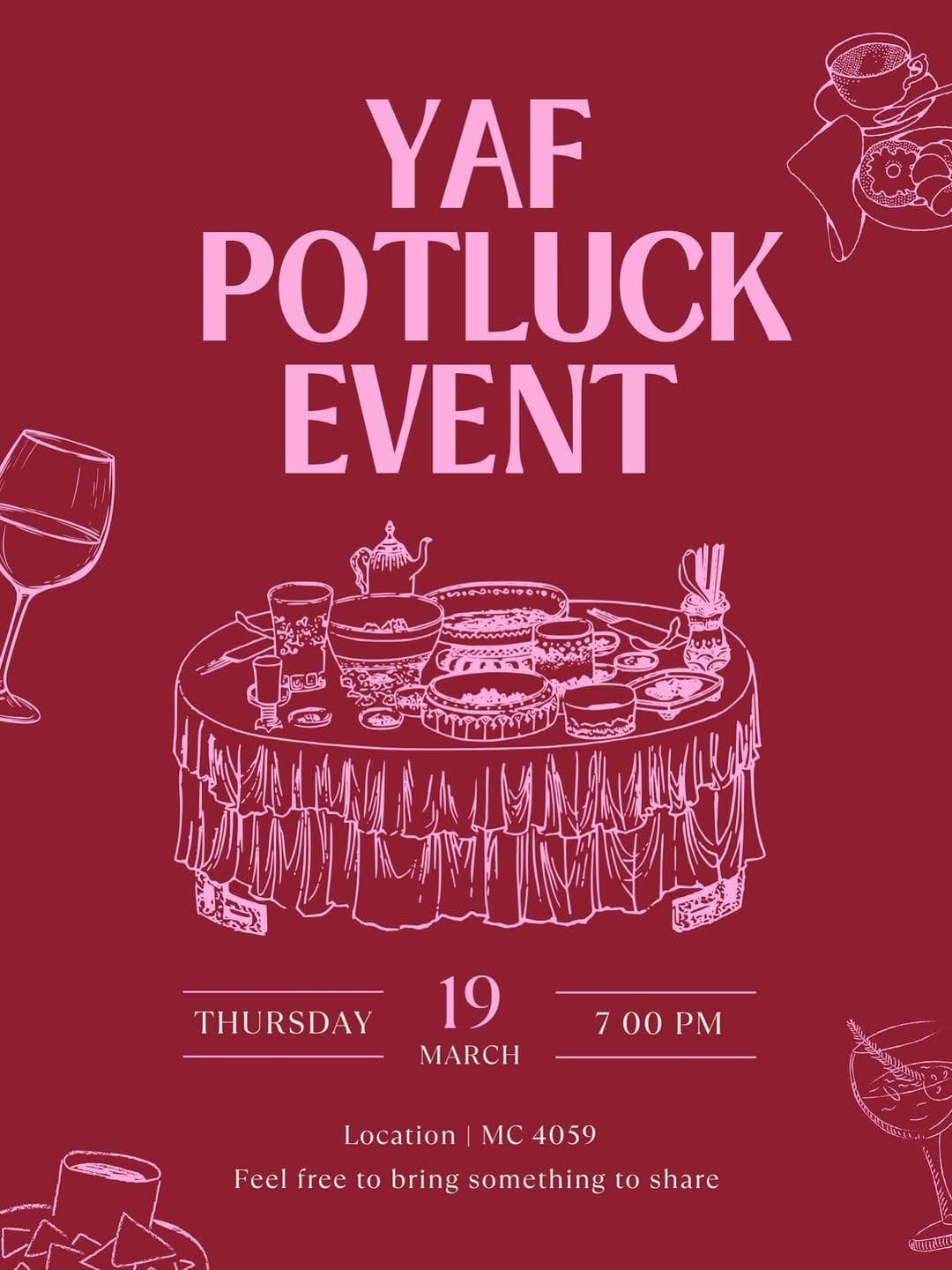 YAF Potluck Event