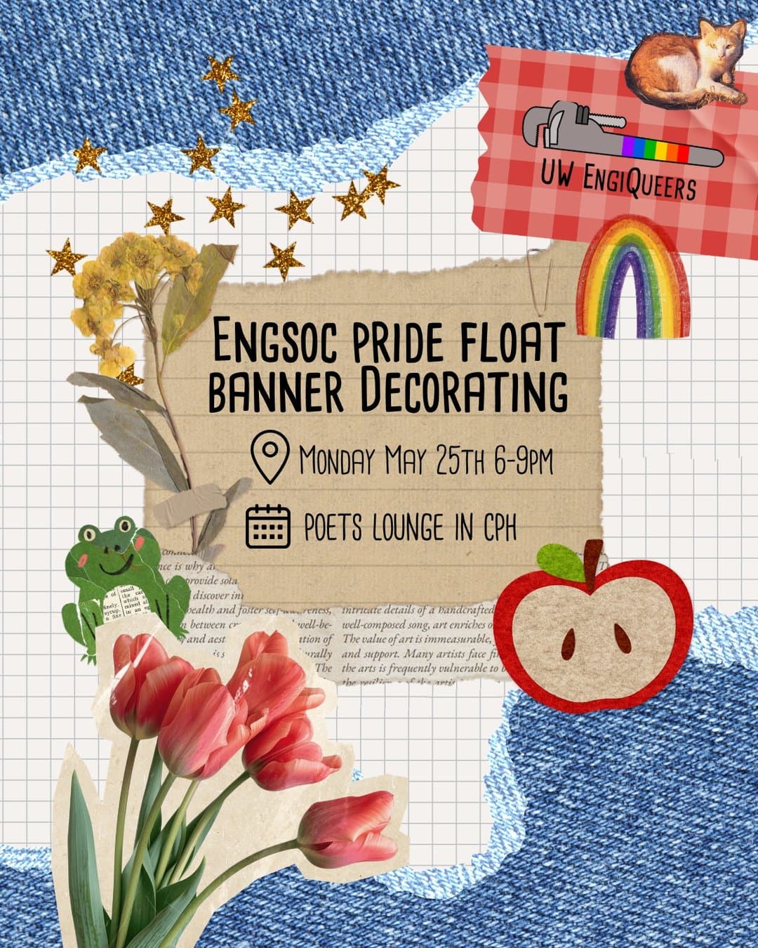 EngSoc Pride Float Banner Decorating