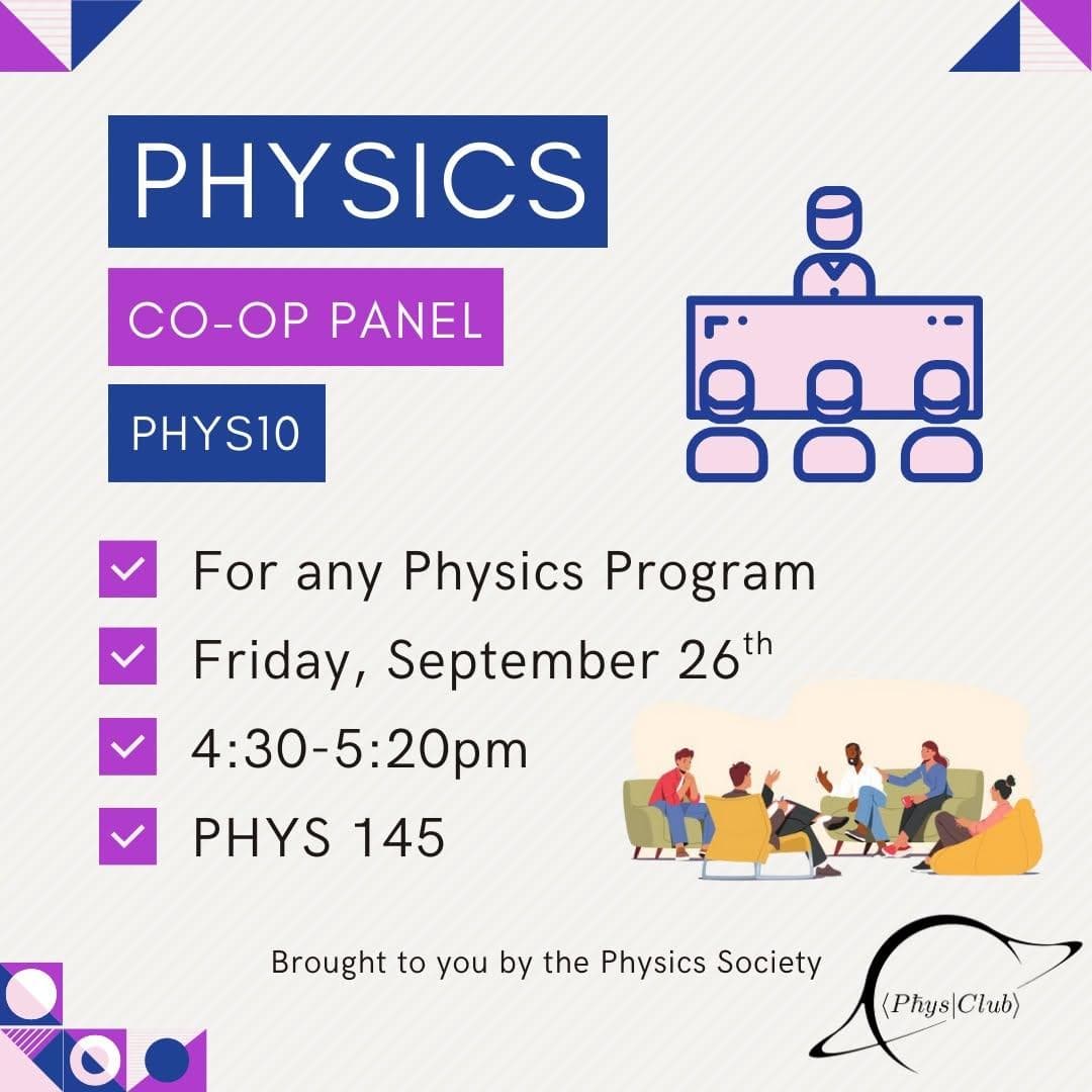 PHYS 10 Seminar: Co-op Panel