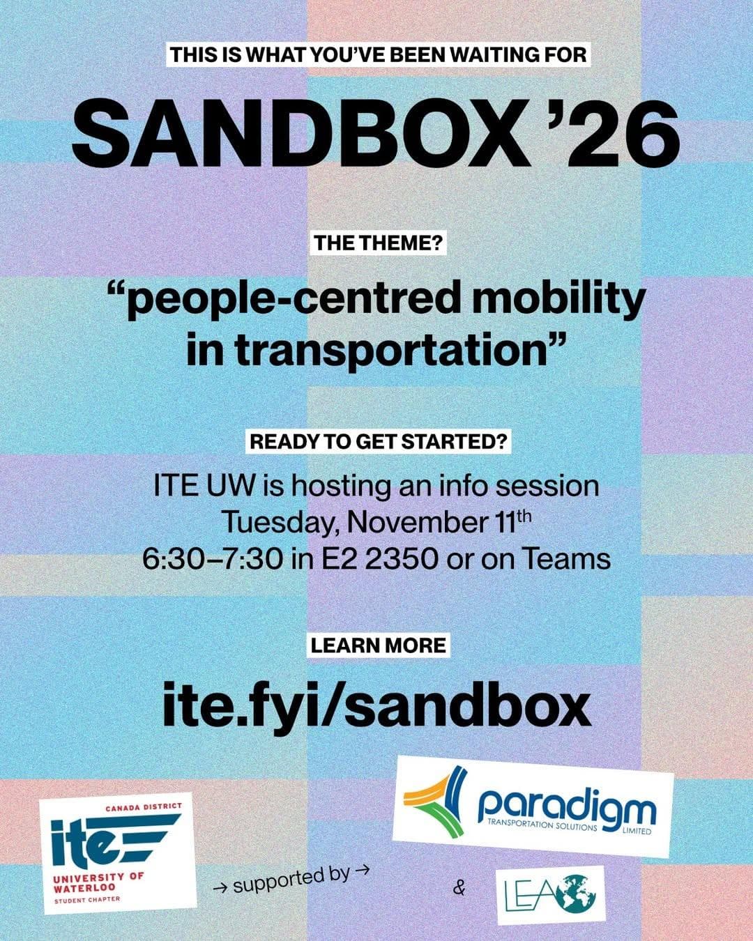 ITE Sandbox '26 Info Session