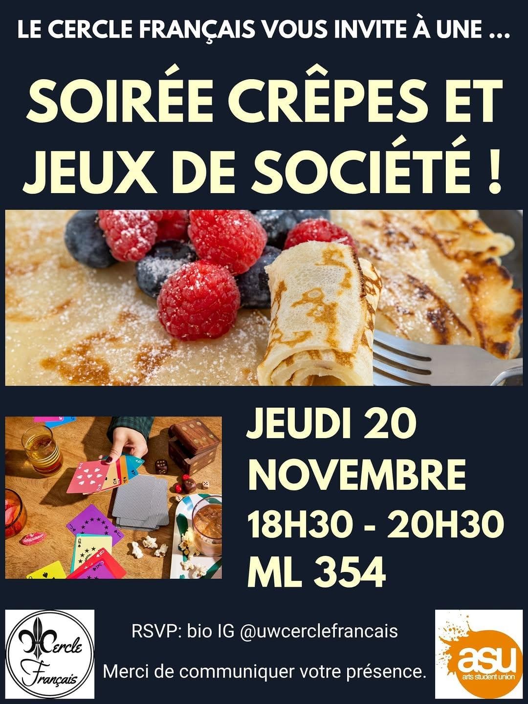 Soirée Crêpes Et Jeux De Société!