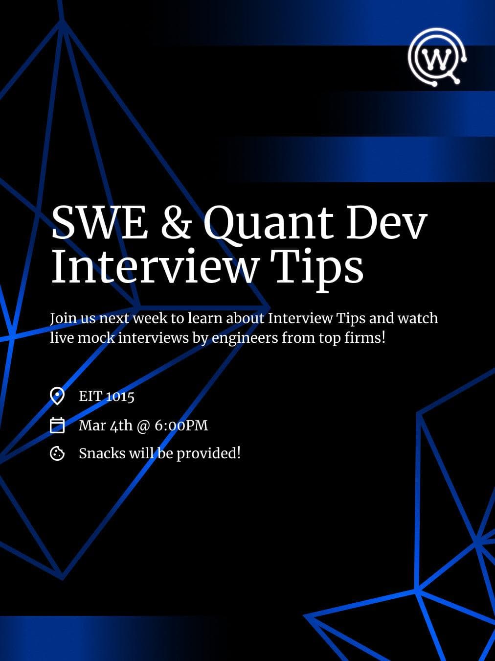 SWE & Quant Dev Interview Tips