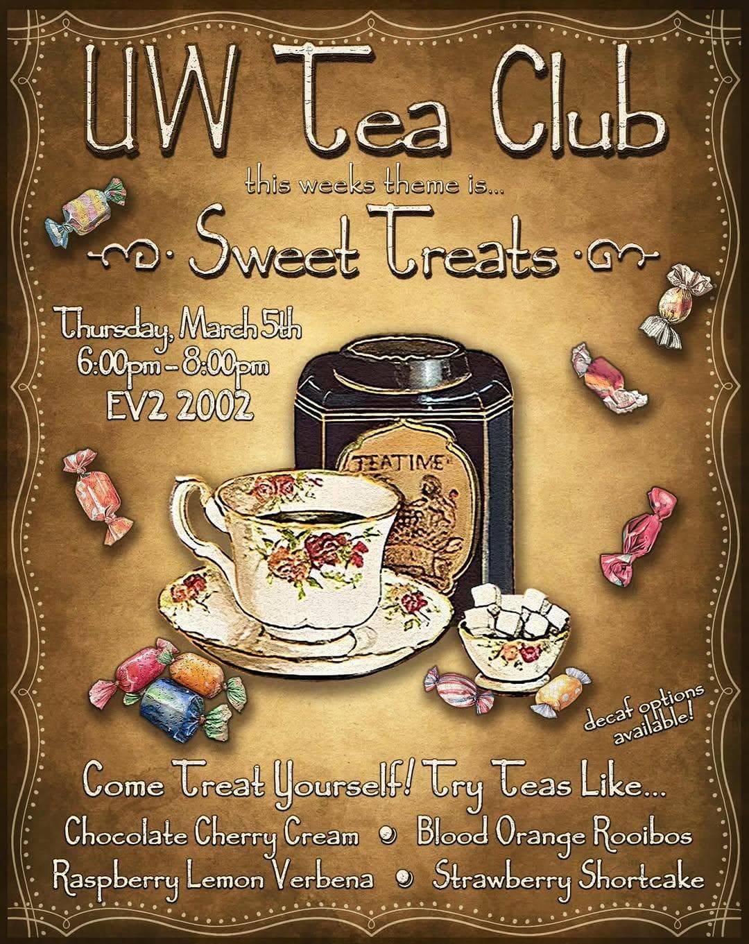 UW Tea Club Weekly Meeting