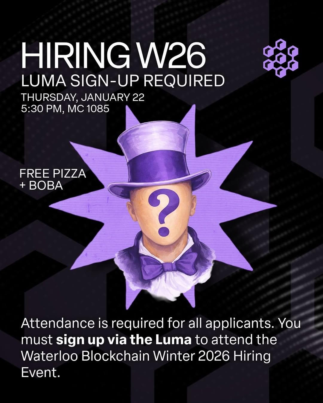 Waterloo Blockchain Winter 2026 Hiring Event