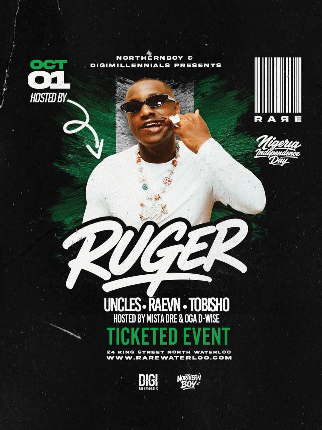 Ruger Nigeria Independence Day Party at Rare