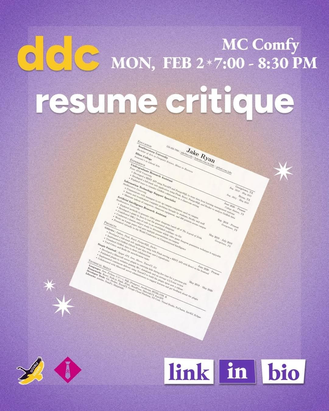 DDC Resume Critique