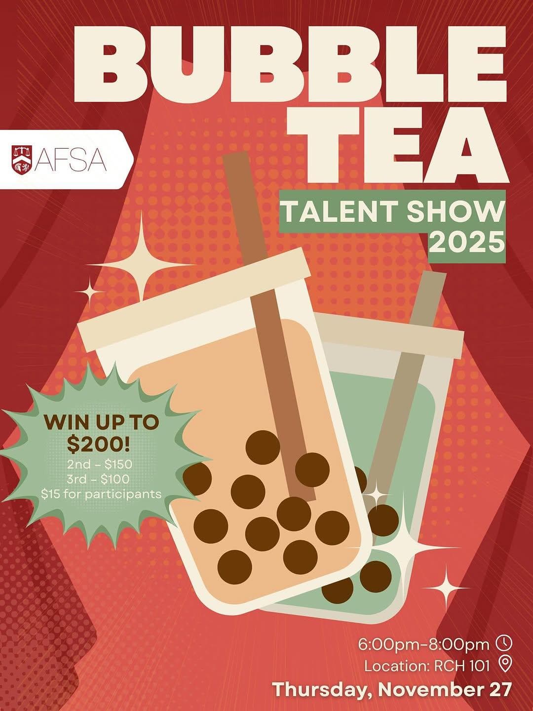 Bubble Tea Talent Show