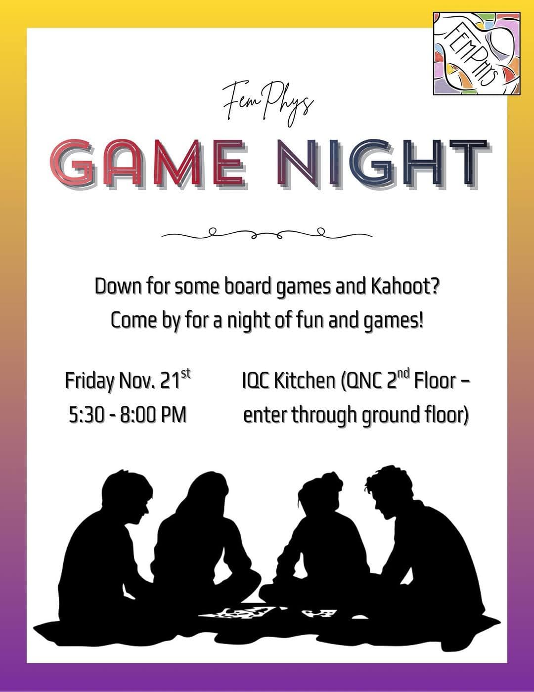 FemPhys Game Night