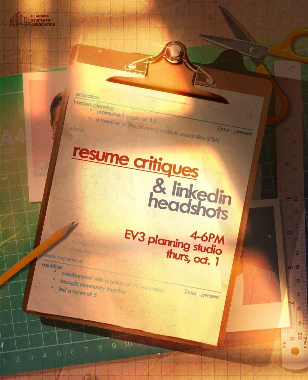 Resume Critiques & LinkedIn Headshots