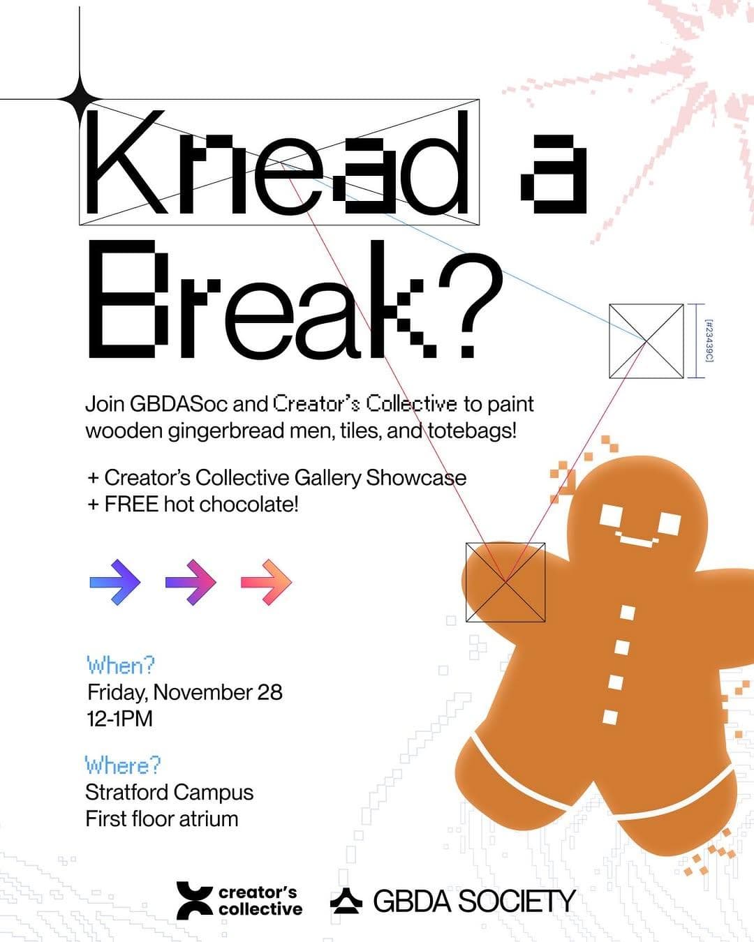 GBDA Society x Creator’s Collective Holiday Destress Event