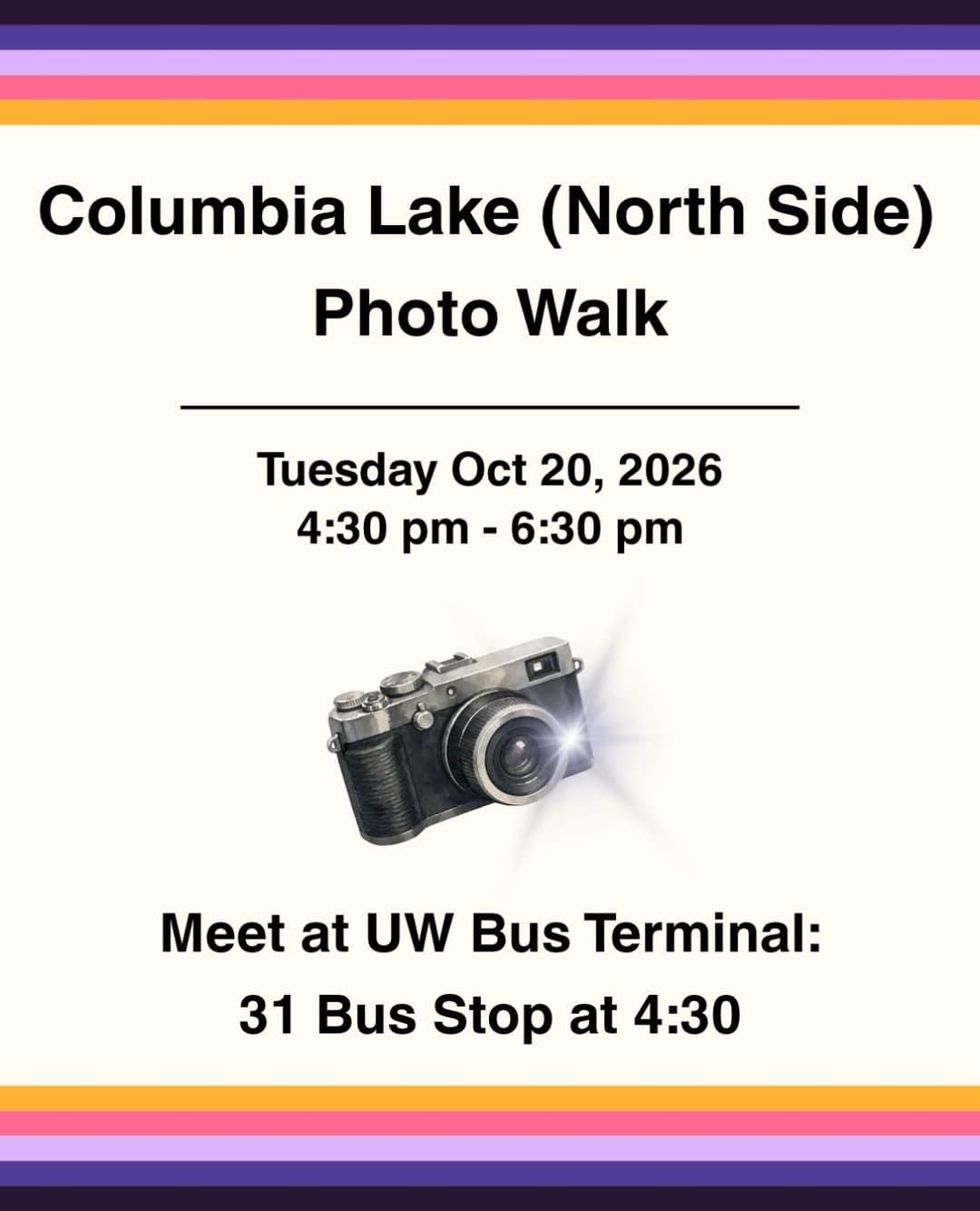 Columbia Lake (North Side) Photo Walk