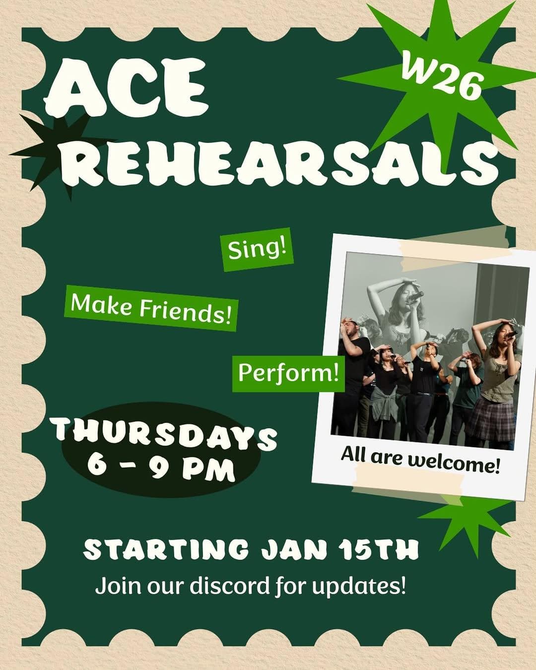 ACE Rehearsals