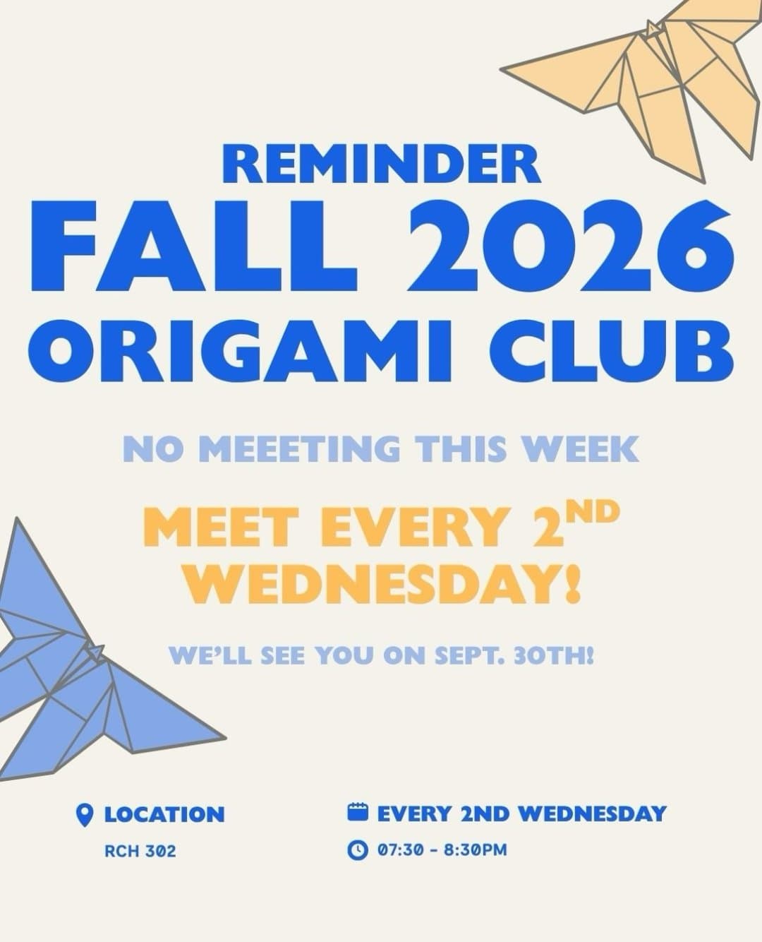 Origami Club Meeting
