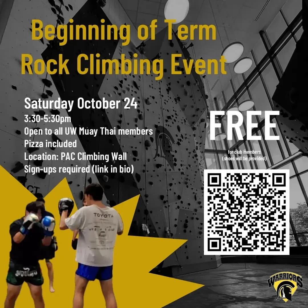 Beginning of Term Rock Climbing Event