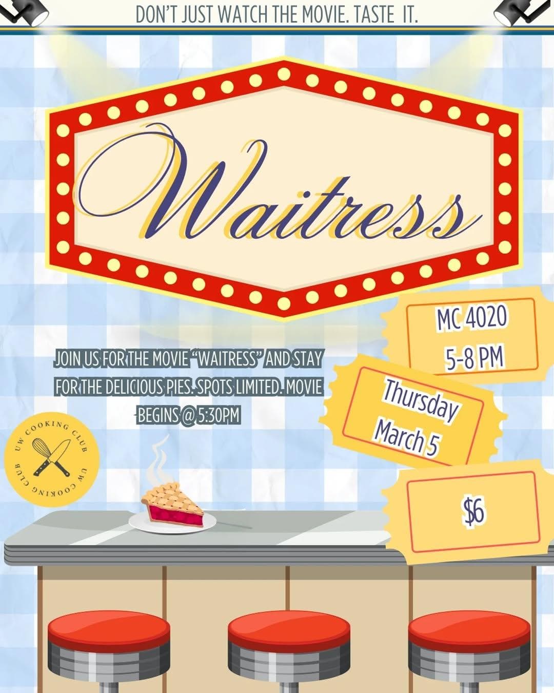 Waitress Movie Eat-Along Night