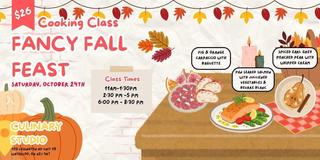 UW Cooking Club – Fancy Fall Feast Cooking Class
