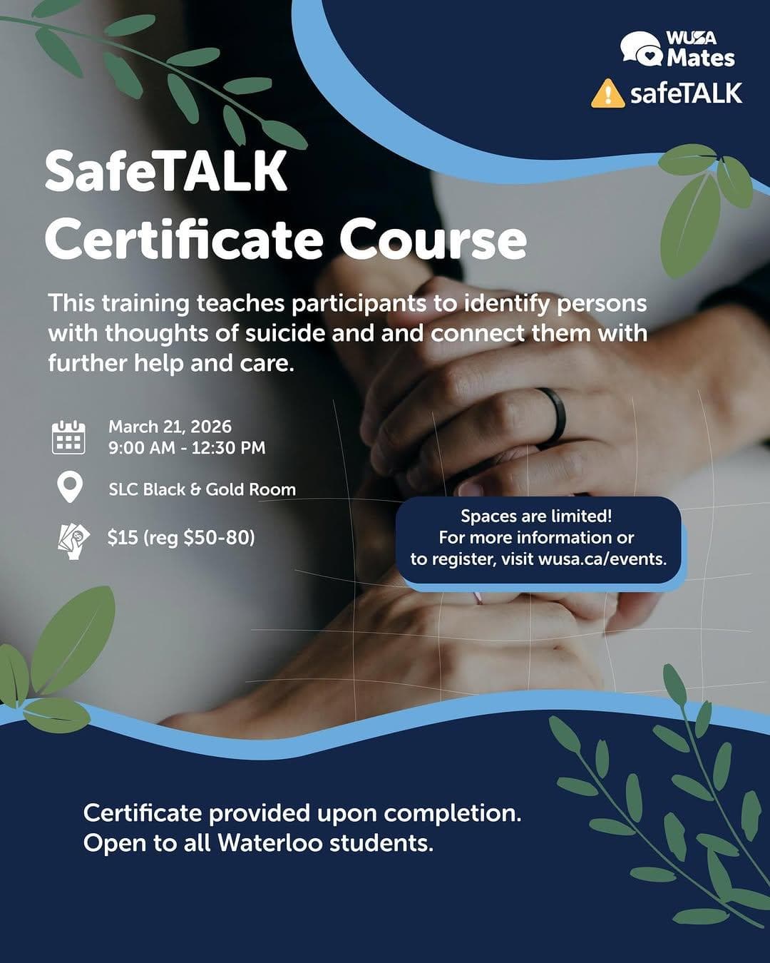 SafeTALK Certificate Course