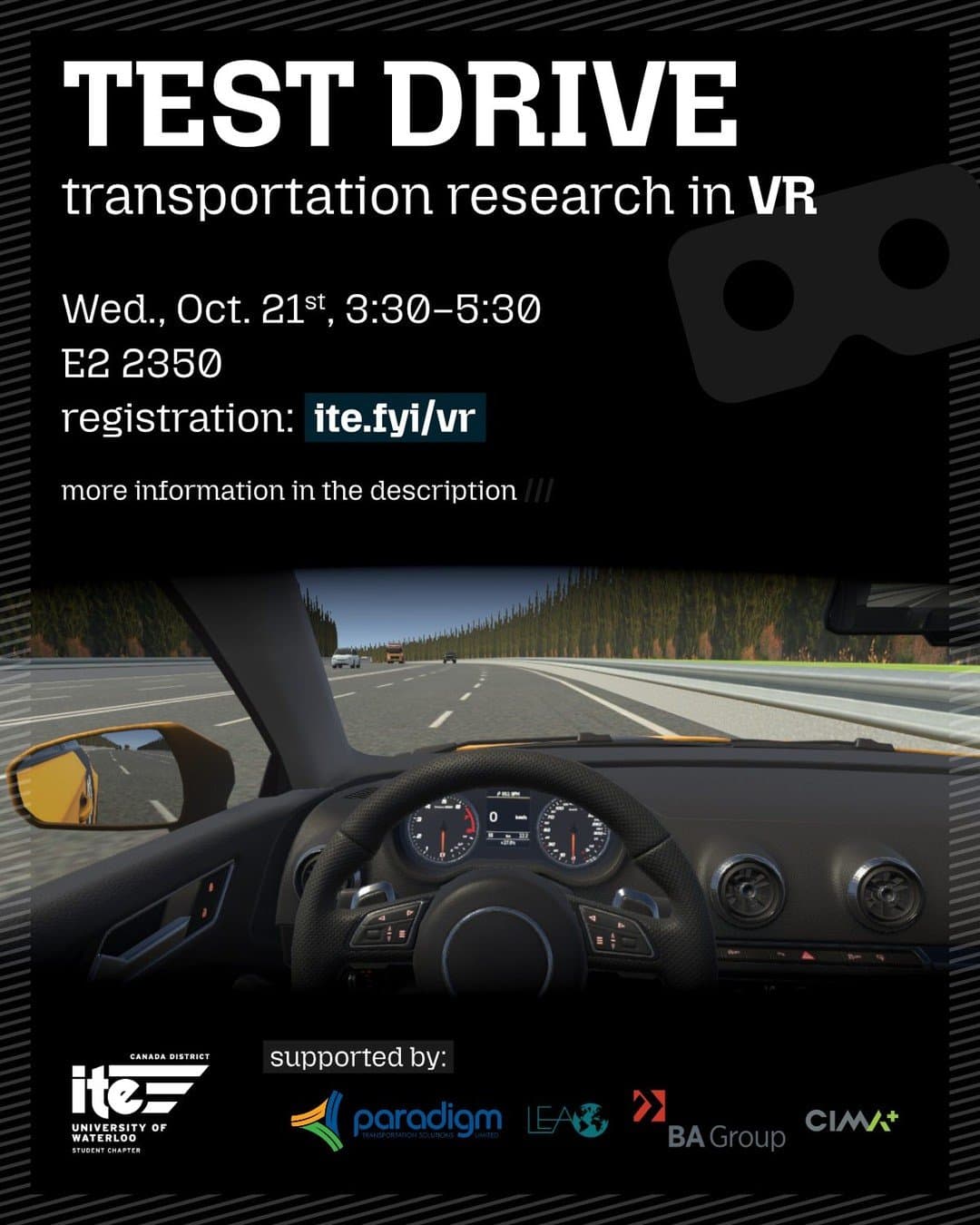 Test Drive: Transportation Research in VR