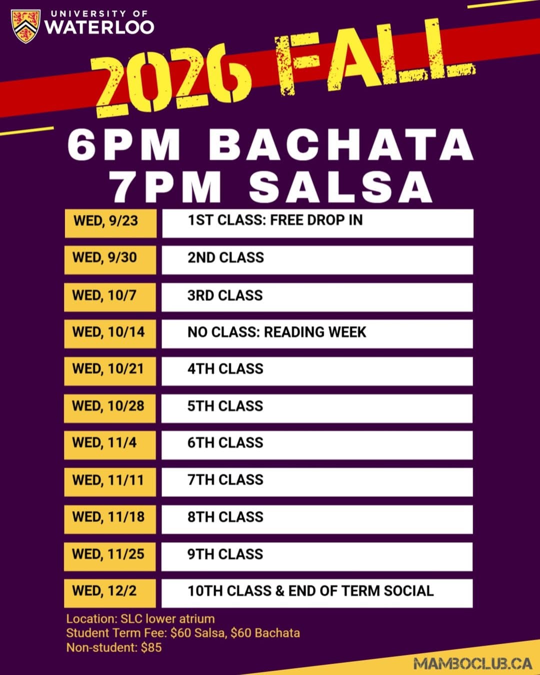 Bachata And Salsa Classes
