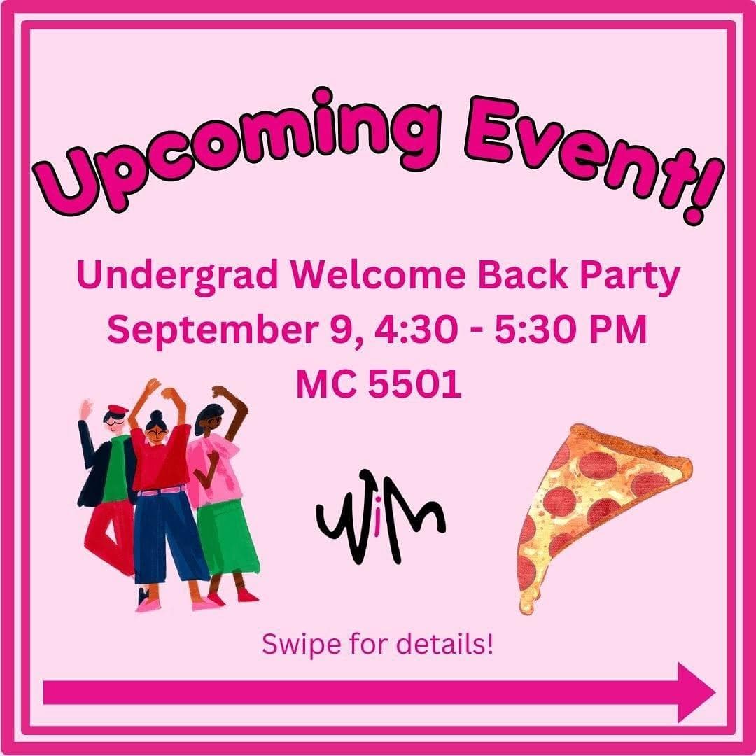 Undergrad Welcome Back Party