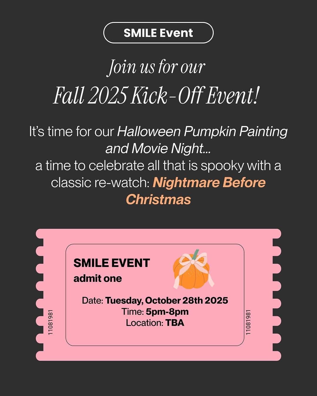 Halloween Pumpkin Painting and Movie Night