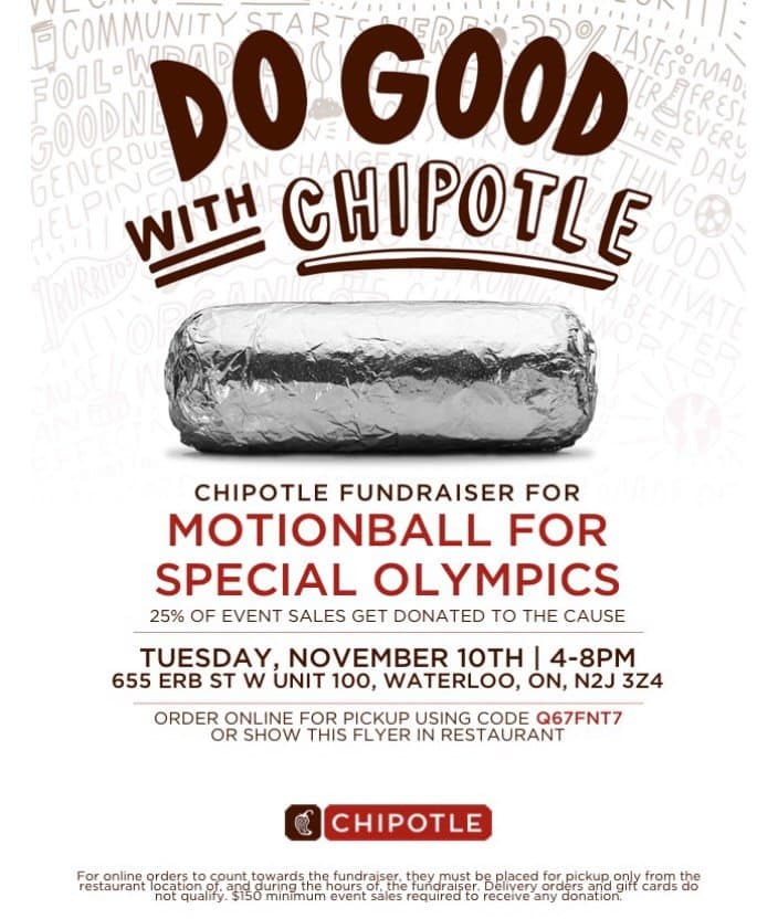 Chipotle Fundraiser for Motionball