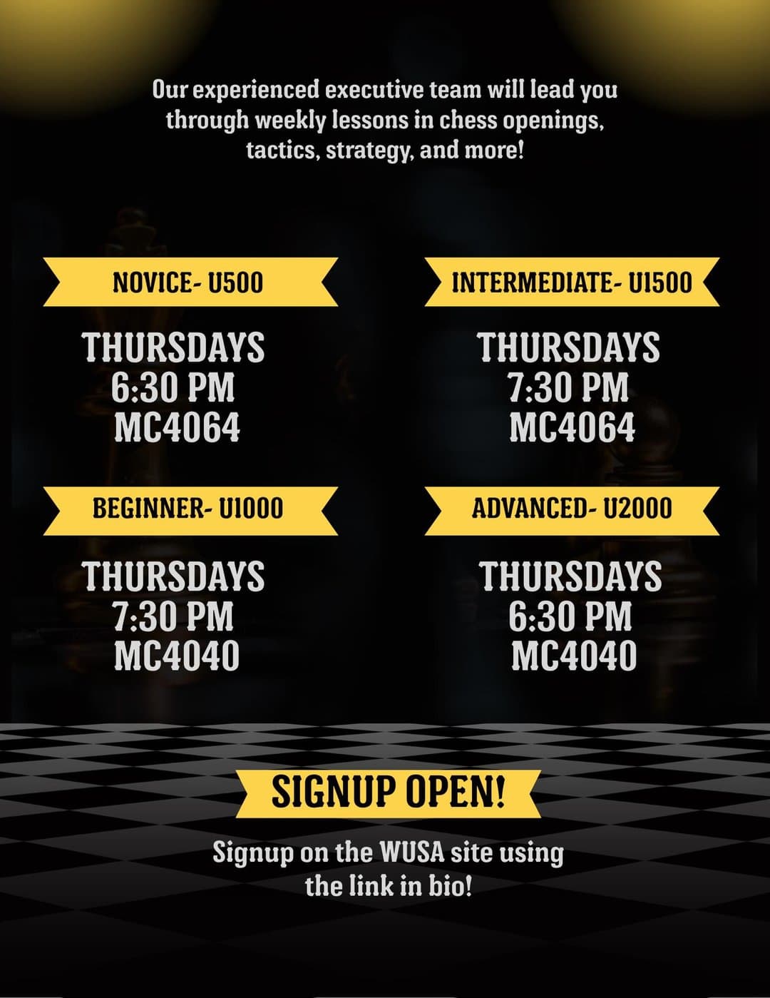 Intermediate Chess Lessons (U1500)